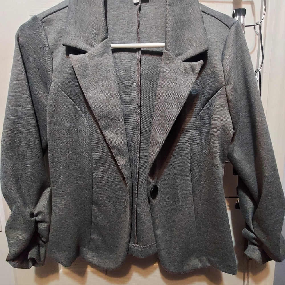 Michele Charcoal Blazer Jacket